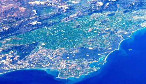 The coastal region of South Africa Swartland